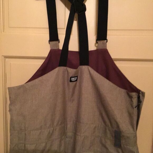 Ride Snowboard Outwear Men’s Central Bib, Olive Herringbone - Picture 8 of 12